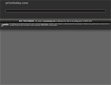 Tablet Screenshot of pricetoday.com